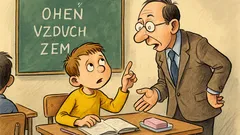 Vtip: Učiteľ: Jarko, vymenuj štyri živly…