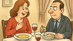 Vtip: Manželia na večeri v reštaurácii