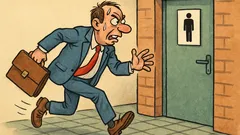 Vtip: Hnačka v práci a záchod nikde