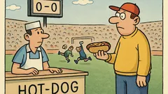 Vtip: Odskočím po hot-dog a padne gól