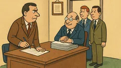 Vtip: Úradník si vyrába prácu sám...