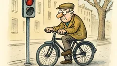 Vtip: Bechtelov zákon: Bicykel sa nehýbe