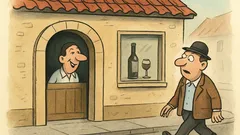 Vtip: Nápis na vinárni v Modre…