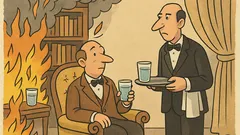 Vtip: Jean, pohár vody, prosím…