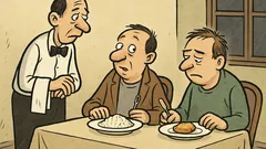 Vtip: Prídu dvaja kamaráti na večeru