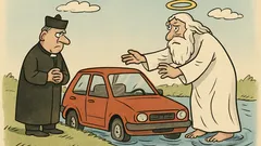 Vtip: Teleso ponorené do eresky ani Boh nevytiahne