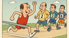 Vtip: Nie je dôležité zvíťaziť, ale byť prvý.